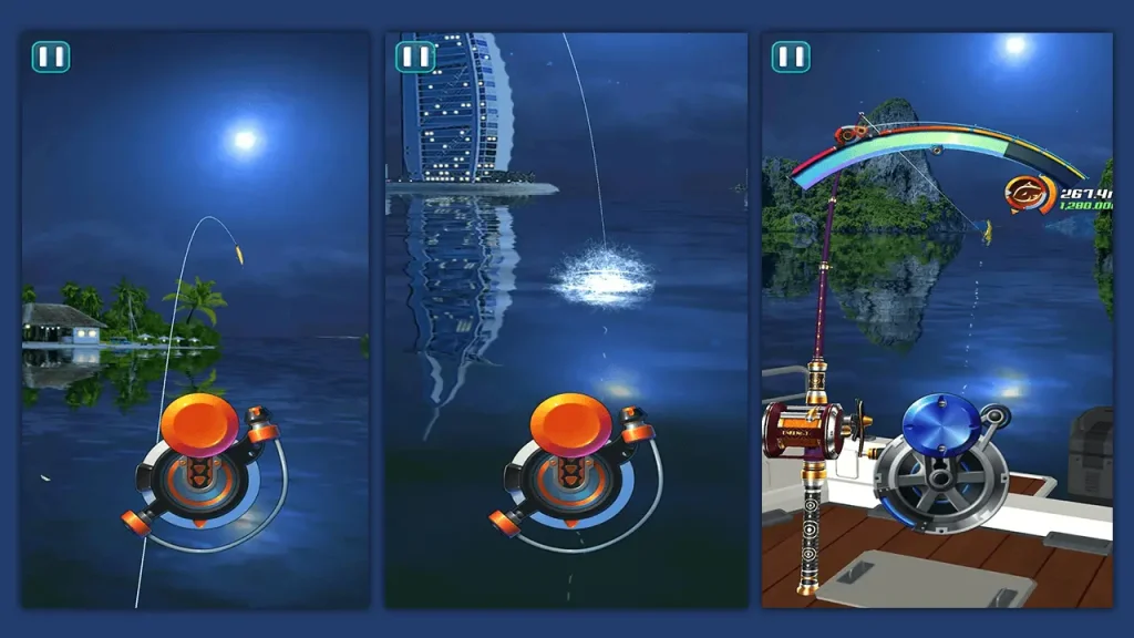 Fishing Hook mobile game - unlocked all feaures