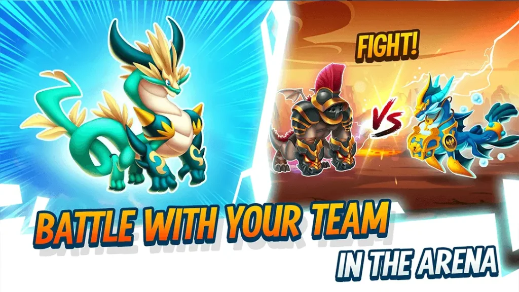 dragon city battle with your team
