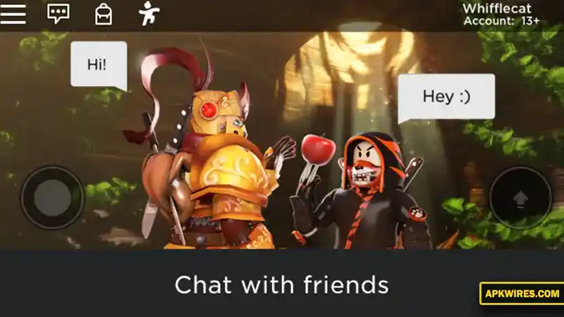 chat wit friends in roblox