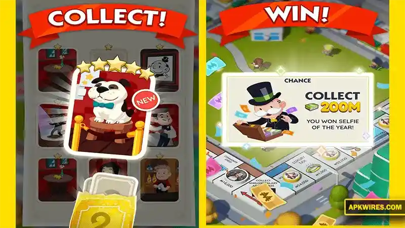 win and collect rewards in monopoly go