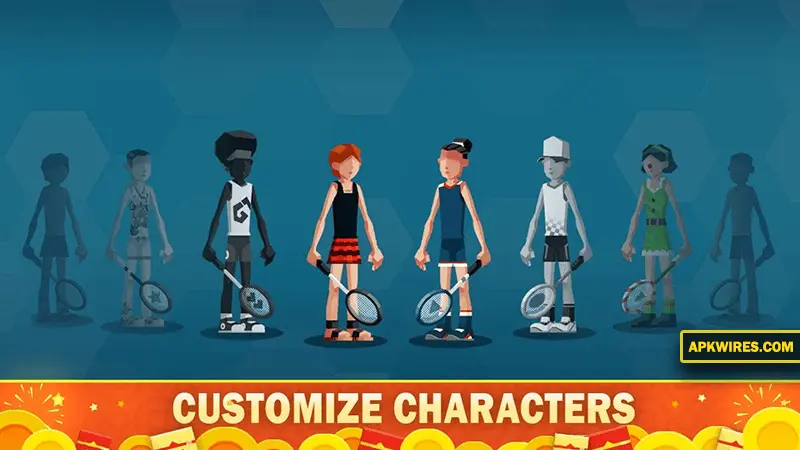 customize characters in badminton league