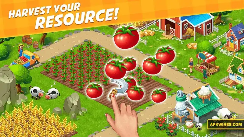 farming and harvesting in farm city