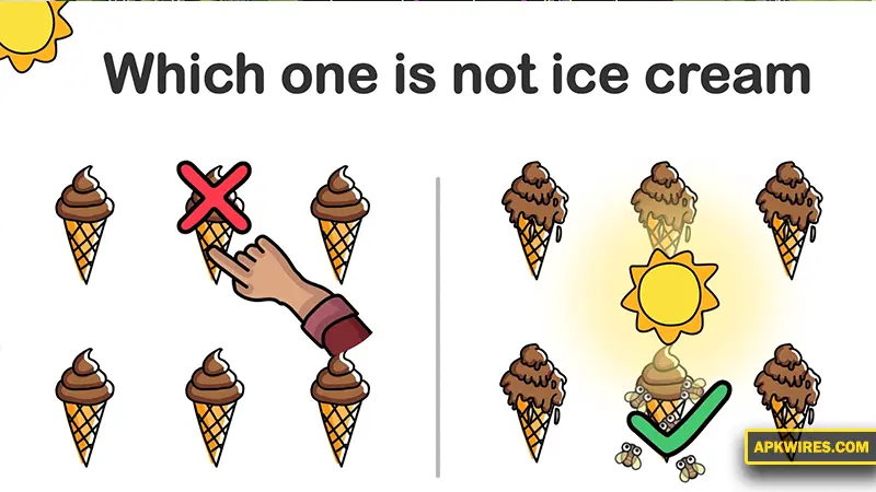 which on is ice cream brain out
