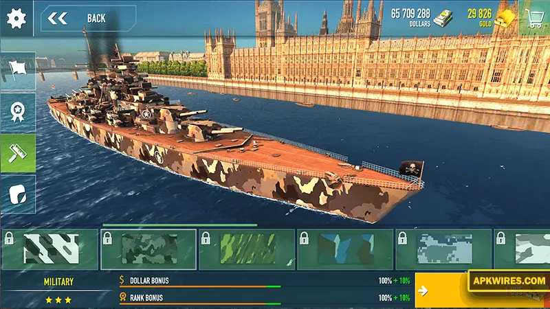 3d graphics of battle of warships